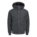 Outdoorjacke JACK & JONES "JJCHAMP BOMBER JACKET" Gr. XL, grau (asphalt) Herren Jacken Outdoorjacken