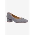 Wide Width Women's Bielle Pump by J. Renee in Pewter (Size 12 W)