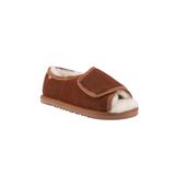 Wide Width Women's Apma Women'S Open Toe Slipper by LAMO in Chestnut (Size 9 W)