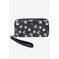 Women's Nightmare Before Christmas Zip Around Wallet All-Over Print Wristlet by Disney in Black