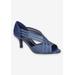 Women's Oceana Pump by Easy Street in Navy Satin (Size 7 M)