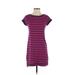 Banana Republic Factory Store Casual Dress - Shift: Pink Stripes Dresses - Women's Size Small Petite