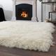 Steffensmeier Flokati Shaggy Rug Flokati 3000 | Wool, Natural, Size: 55x110 cm (1'8"x3'7") Original From Greece, Living Room and Bedroom Rug