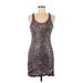 Max Studio Cocktail Dress: Brown Dresses - Women's Size Medium