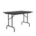 Correll, Inc. 48" Rectangular Portable Folding Table Wood in Black | 29" H x 48" L x 30" W | Wayfair CF3048PX-07