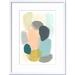 Wade Logan® Variable DIVision I by June Erica Vess - Picture Frame Painting Paper, Cotton in Blue/Gray/Pink | 20"H x 20"W | Wayfair