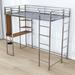 Mason & Marbles Kamilah Twin Loft Bed in Brown | 72 H x 42 W x 80 D in | Wayfair 531D4D1630374C6B9D06F360EFBBD2FF