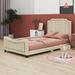 Rosdorf Park Kalcho Twin Platform Bed Upholstered/Velvet, Wood in Brown | 40.1 H x 41.3 W x 78.7 D in | Wayfair 8D1EA0C74F894EE38A4774ED2DEC3715