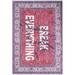 Red 78 x 32 x 0.4 in Area Rug - Bungalow Rose Hodierne Area Rug Metal | 78 H x 32 W x 0.4 D in | Wayfair 391632255B94463FA1DF43E2DDD75B2D