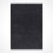 Black 60 x 32 x 0.4 in Area Rug - Latitude Run® Machine Woven Polyester/Cotton Area Rug in Metal | 60 H x 32 W x 0.4 D in | Wayfair