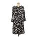 Tommy Hilfiger Casual Dress: Black Floral Motif Dresses - Women's Size 6