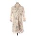 Lauren by Ralph Lauren Casual Dress: Tan Floral Motif Dresses - Women's Size X-Small