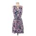 Cusp by Neiman Marcus Casual Dress: Purple Dresses - Women's Size X-Small