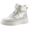 Winterboots MUSTANG SHOES, Damen, Gr. 41, beige (ecru, hellbeige), Lederimitat, Textil, sportlich, Schuhe, mit gepolstertem Schaftrand
