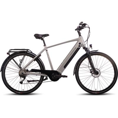 E-Bike SAXONETTE "Saxonette Deluxe Sport (Diamant)" Gr. 54, silber (silberfarben), E-Bikes, 54cm, 28 Zoll (71,12cm), Pedelec, Elektrofahrrad für Damen u. Herren