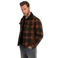 JP 1880 Herren, Outdoor, Wollmix, Cordkragen, Knopfleiste, Brusttaschen, bis 8 XL Jacke, rostorange, 3XL Größen