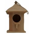 Wooden Birdhouse Feeder for Hanging Outside Garden or Patio Natural Finish #19