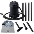 Garden Pond Vacuum Cleaner cleansweep with 14ft intake suction hose 4 Extension Tubes 3 Vacuum Nozzles a 6.5 Foot Output Hose and a Debris Collection Bag