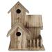 Wood Bird Nesting Box Wooden Birdhouse Small Outdoor Garden Bird Nesting Box Bird House Pet Supplies Decoration Clearance Garden Country Cottages for Garden Best Gift