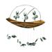 Meuva Creative Pendant Fishing Man Wind Chime Pendant Spoon Head Bell Pendant Solar Wind Chimes Bell Light up Wind Chimes for outside Flying Pigs Wind Chime