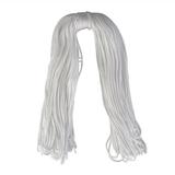 2mm x 50 meters Wear resistant Handmade Braided Rope Nylon Rope Clothesline Outdoor Rope (White)