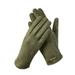 Qxutpo Winter Gloves Women Sports Outdoor Cycling Work Solid Color Gloves