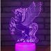 YSTIAN Animal Acrylic 3D Lamp Illusion Led Night Light 16 Colors with Remote Control USB Nightlight Gift for Kids Baby Bedroom Decor DecoraciÃ³n De Dormitorio De Luz De Noche Led