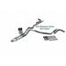 Ford F-150 98-03 2.5 Stainless Dual Exhaust Kit Y pipe Side Slash Tips