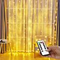 Fairy Curtain Lights for Bedroom 300 LED Window String Lights USB Plug in 8 Modes Wall Hanging Twinkle Lights with Remote Control for in/Outdoor Wedding Party Backdrop Xmas Decor(9.8x9.8FT)