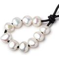 Buy 10-11Mm White Baroque Pearl 2.5 Mm Large Hole 10 Pieces Online