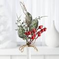 Factory Direct Craft Artificial Berry Leaf Christmas Pick - Festive and Affordable Holiday DÃ©cor (10 Pack)