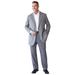 Men's Big & Tall KS Signature Easy Movement® Plain Front Expandable Suit Separate Dress Pants by KS Signature in Burgundy Check (Size 52 40)