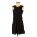 Walter Baker Casual Dress - Mini Crew Neck Sleeveless: Black Print Dresses - New - Women's Size 2