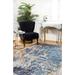 Blue/Brown 59 x 39 x 0.4 in Area Rug - 17 Stories Jittender Area Rug w/ Non-Slip Backing Cotton | 59 H x 39 W x 0.4 D in | Wayfair