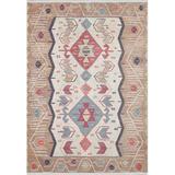 White 118 x 63 x 0.4 in Area Rug - Union Rustic Keizo Area Rug w/ Non-Slip Backing Cotton | 118 H x 63 W x 0.4 D in | Wayfair