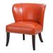 Side Chair - Red Barrel Studio® 30.75" Wide Side Chair Faux Leather in Orange | 33.25 H x 30.75 W x 28.75 D in | Wayfair