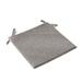 Baocc Seat Cushion Square Strap Garden Chair Pads Seat Cushion for Outdoor Bistros Stool Patio Dining Room Linen Chair Cushions Gray