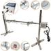 iMeshbean Large Stainless Steel BBQ Rotisserie Kit 45W Height Adjustable Heavy Universal Complete Grill Rotisserie Spit Charcoal Rod Motor Kit Max 90LB Cooker Grill for Picnic Outdoor