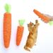 Pet Cat Toy Carrot Biting Toy Built-in Bell Sounds Fun Cat Pet Supplies Chewing Pet Toys