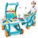 Zmoon Play Doctor Kit Toy for Kids 2 in 1 Pretend Medical Station Set Transformable Cart with Carrying Case Kids Pretend Play Set of Doctor Gift Toys for Boys Girls 3-6 +