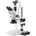 AmScope 3.5X-90X Zoom Stereo Microscope w 10MP Camera + 144-LED 4-Zone Light New