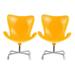 2Pcs Miniature House Plastic Armchair Model Miniature Furniture Swivel Chair