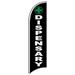 Dispensary - Windless Swooper Flag Feather Banner Sign 2.5x11.5 ft Tall (Flag ) kb