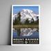 Mount Rainier National Park Vintage Travel Poster / Postcard WPA Style Retro Washington