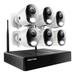 Night Owl 10 Channel 4K Wi-Fi NVR Security System with 1TB Hard Drive and 6 Wi-Fi IP 2K Deterrence Cameras with 2-Way Audio