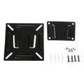 MANNYA TV Wall Mount LCD Stand Bracket Universal 12-24 Inch Monitor Holder Stand Storage Bracket with Screws Steel Black