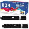 YOUTOP Remanufactured 2PK CRG-034 034 (9454B001) Black Toner Cartridge Replacement for Canon Color imageCLASS MF810Cdn MF820Cdn