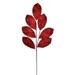 Vickerman 27 Artificial Red Glitter Leaf Christmas Spray 4 per bag