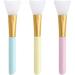 Face Mask Animal Sheets Flexible Mask Brush Mask Hair Face Facial Mud Brushes 3pcs Silicone Applicator Nail Art New Home Gifts (multicolour One Size)