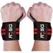 Defy Thumb Loops Wrist Wraps - Ideal for Men & Women Weightlifting Powerlifting Strength Training Black 18 Inches